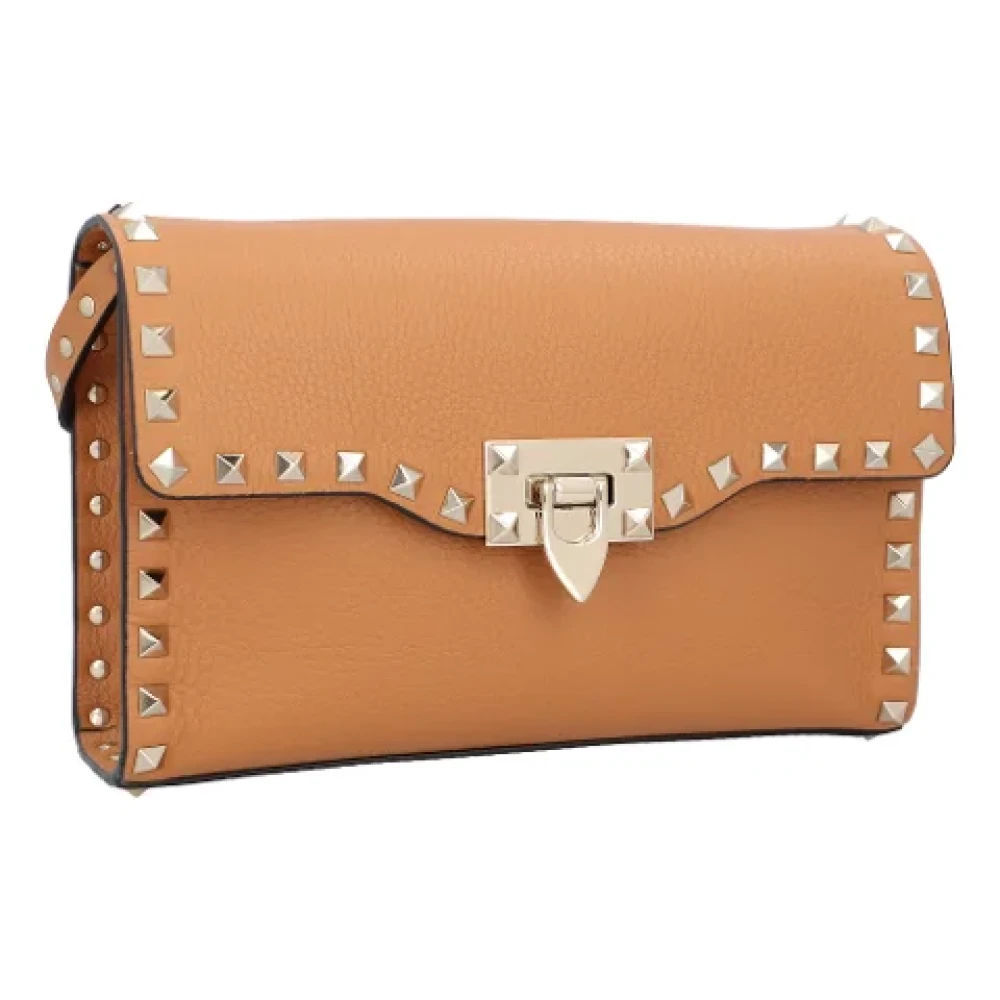 Valentino Leather shoulder-bags Brown Dames