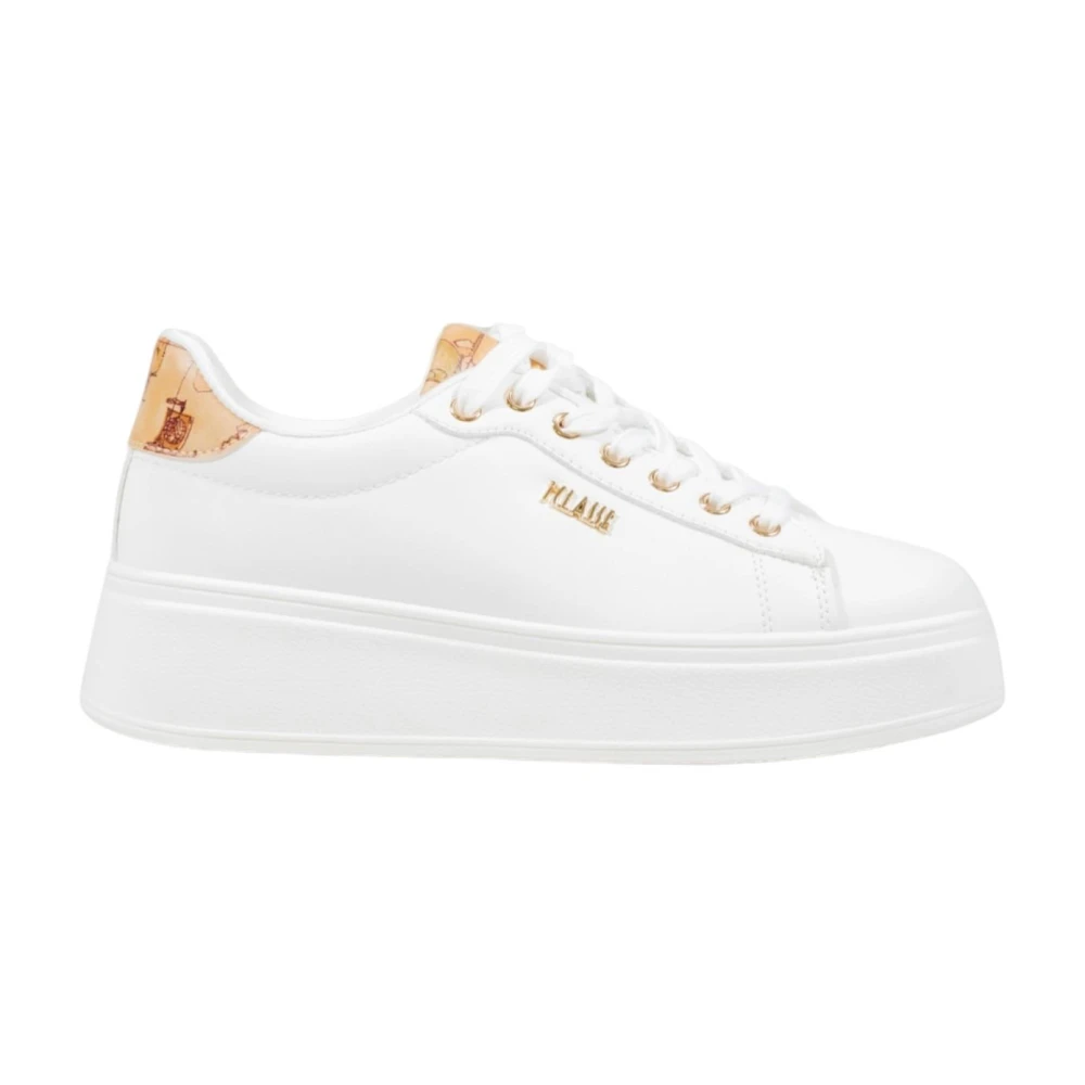 Alviero Martini 1a Classe Geo Classic Print Damessneakers Dames Schoenen Wit