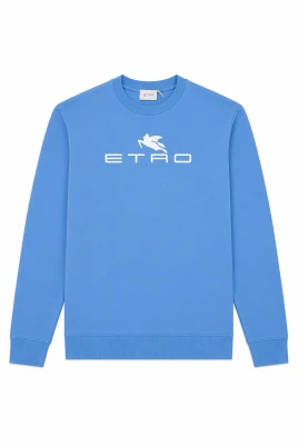 Logotyp sweatshirt med rund hals