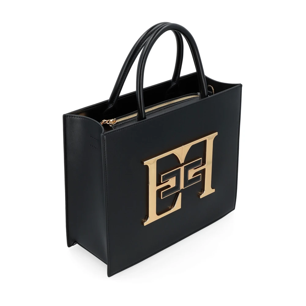 Elisabetta Franchi Zwarte Tas Bs05A46E2-110 Black Dames