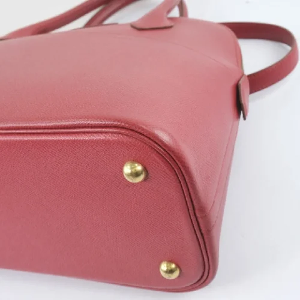 Hermès Vintage Pre-owned Leather handbags Red Dames