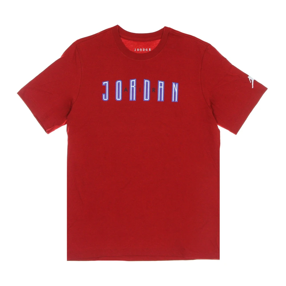 Jordan Sport Crew Neck T-shirt met Air Logo Red Heren