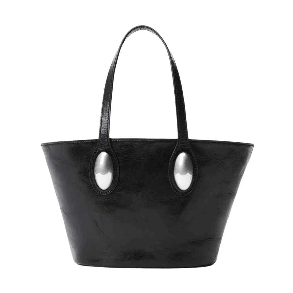 Alexander Wang Studded Läder Tote Väska Black, Dam