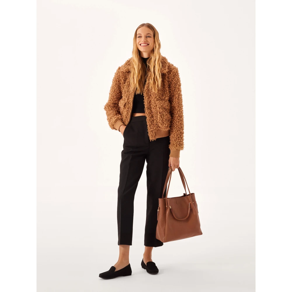 Kazar Grote bruine handtas met originele handvatten Brown Dames