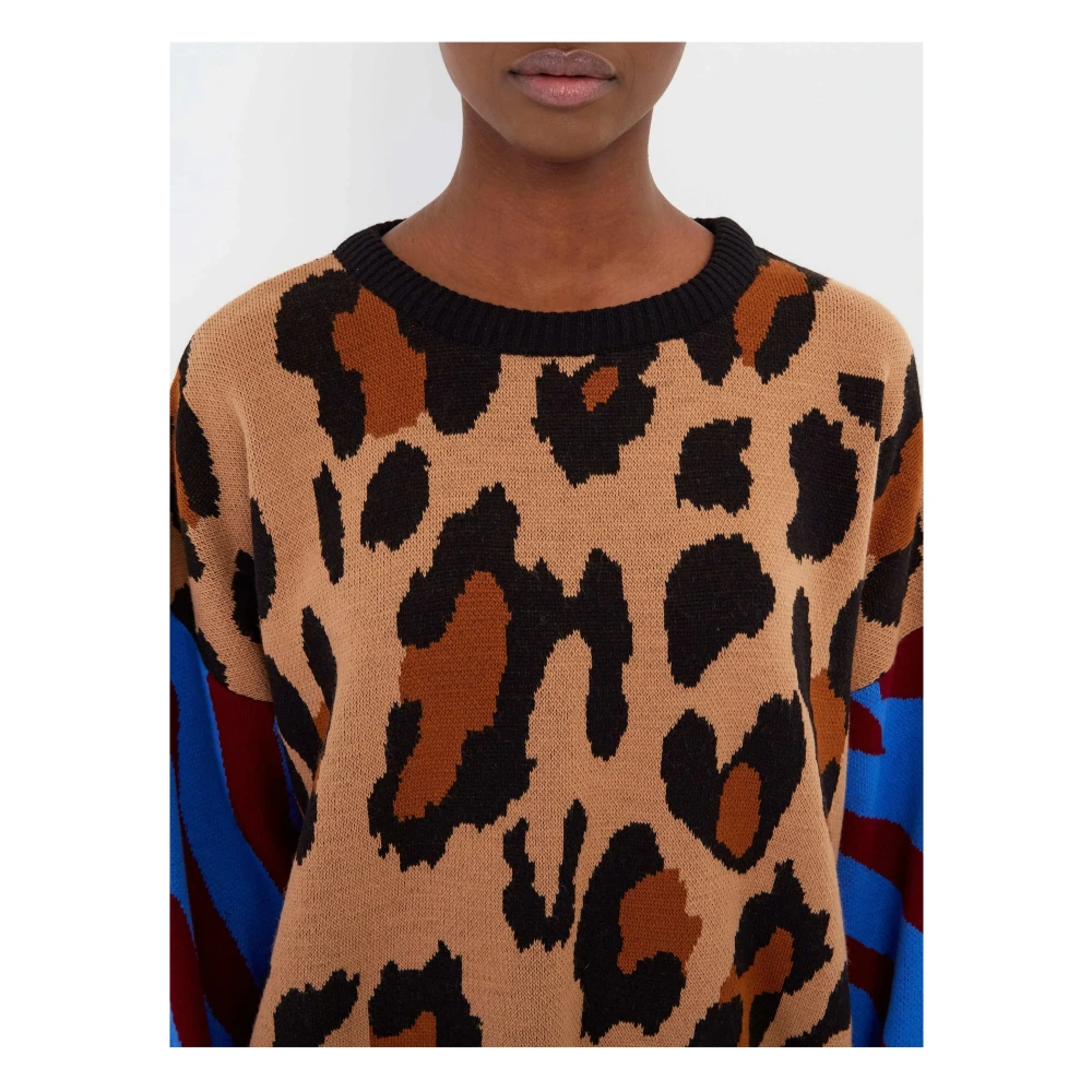 Cesare Gaspari Oversized Jumper Brown Dames