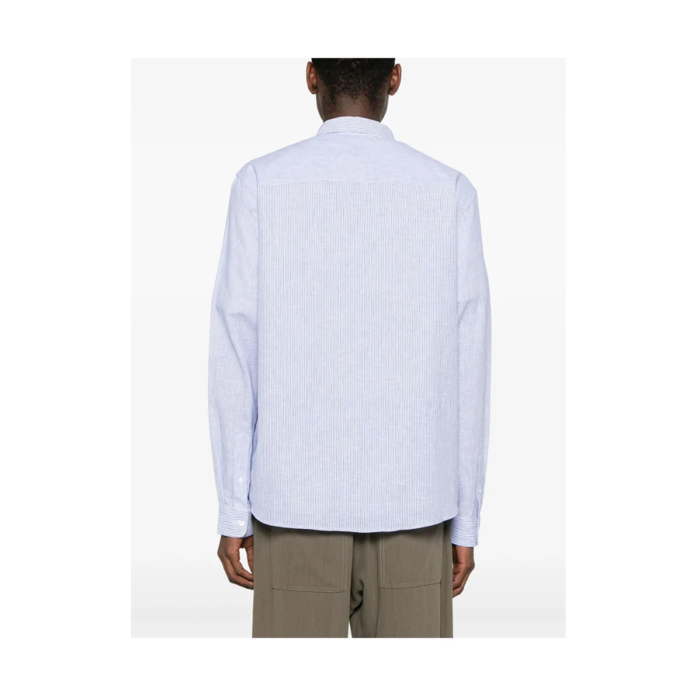 Maison Labiche Pastelblauwe Button-Down Overhemd Blue Heren