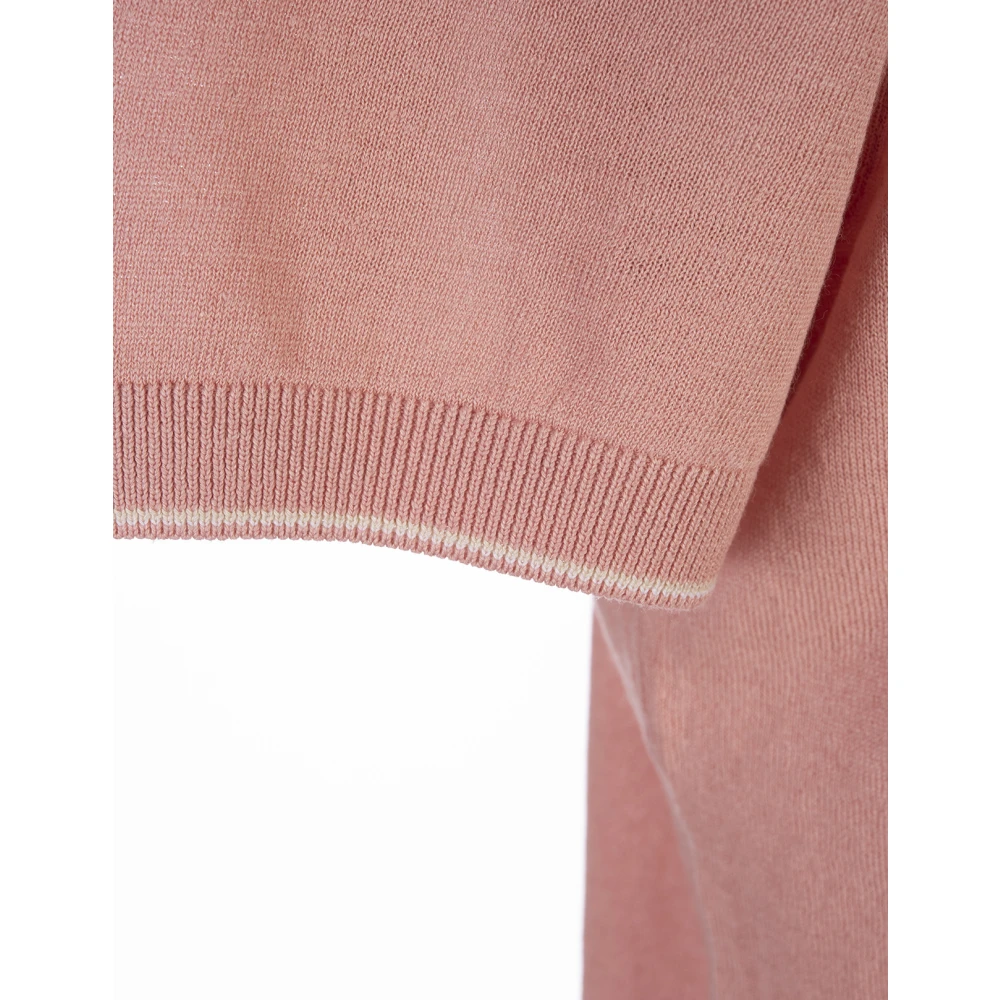 Hugo Boss Round-neck Knitwear Pink Heren