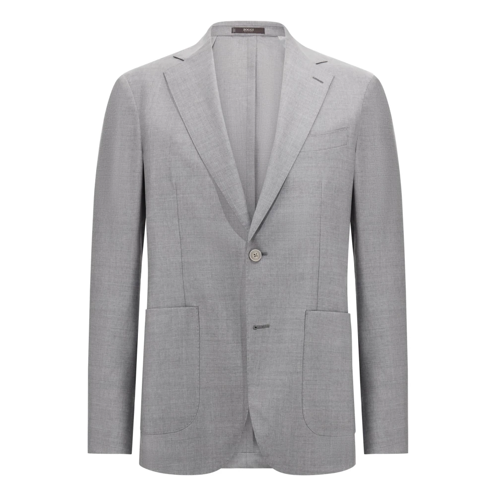 Boggi Milano B Aria Wollen Jas Gray Heren