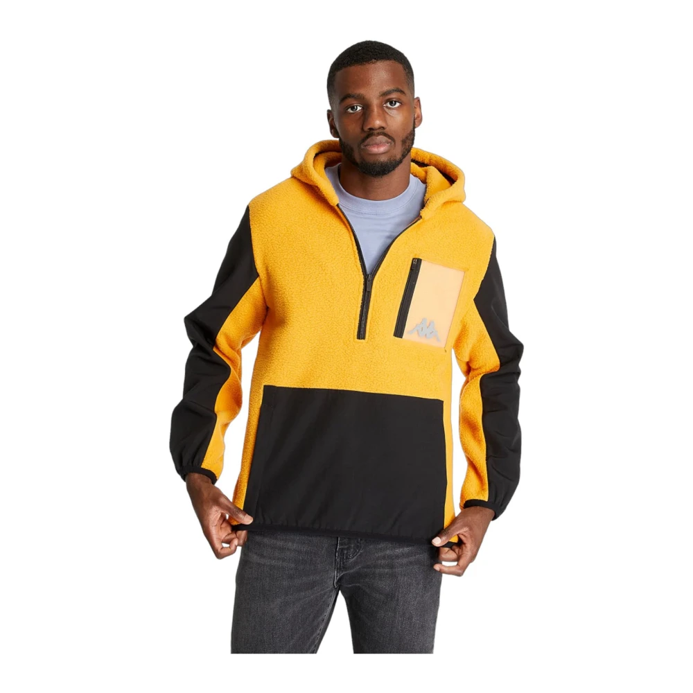 Kappa Hoodies Yellow Heren