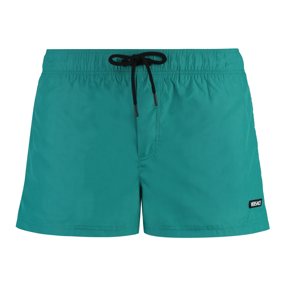 Versace Mesh Lining Swim Shorts Green Heren