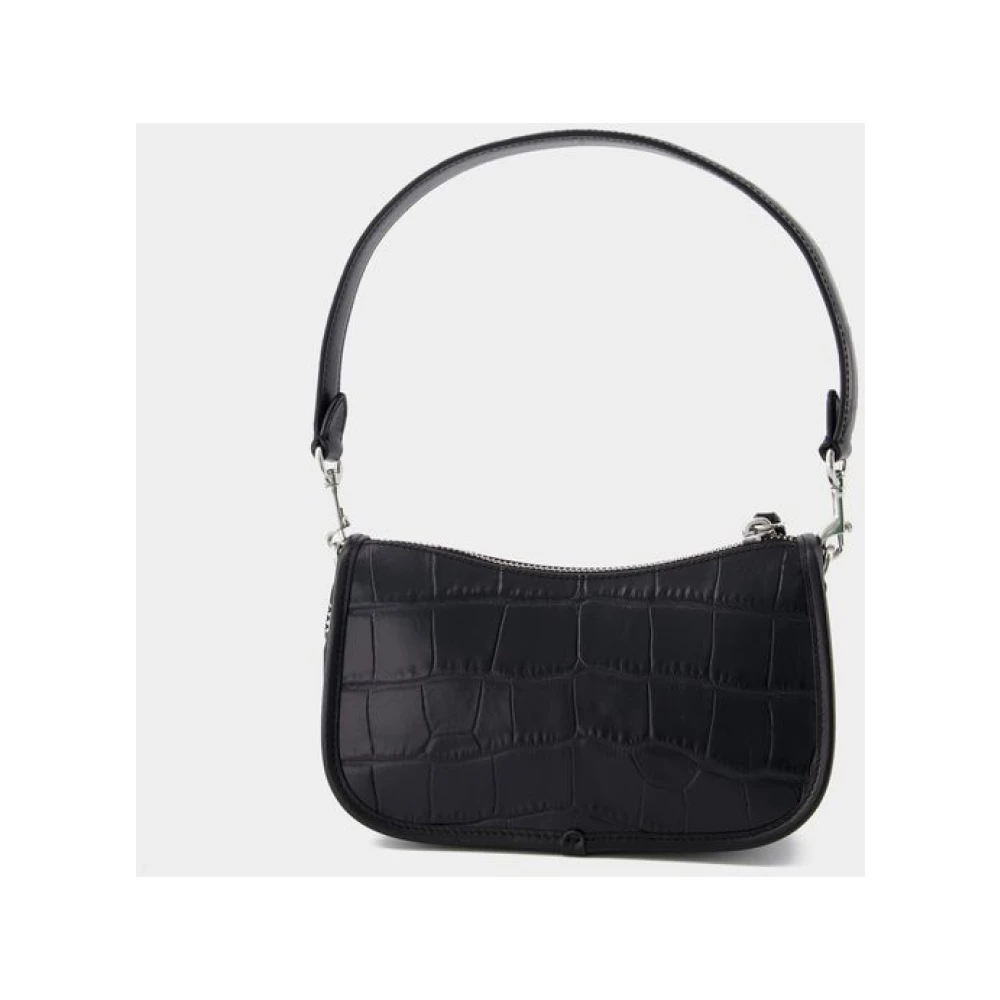 Coach Swinger 20 Crossbody Zwart Leer Black Dames