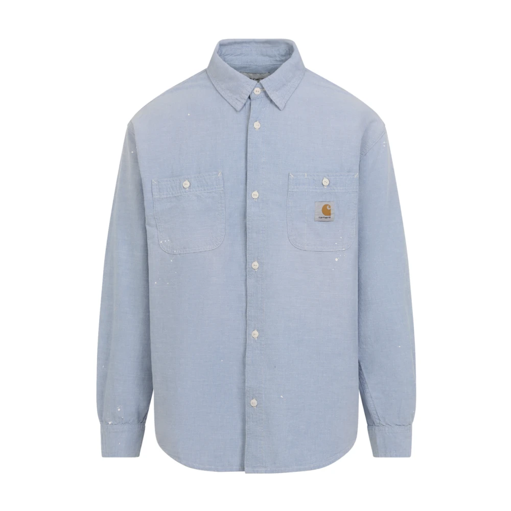 Carhartt Wip Men's Blue L/S Painter Shirt - Casual Shirts - S - Shirts