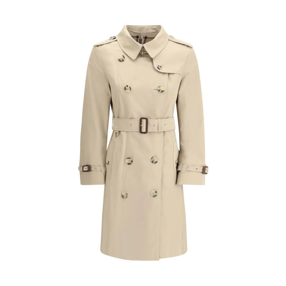 Burberry Elegant Beige Trench Coat Beige Dames