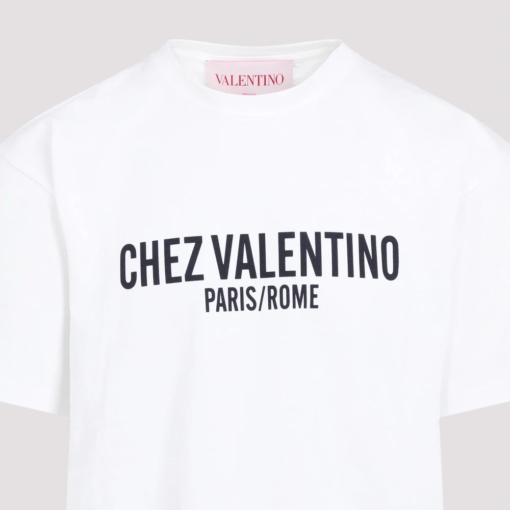 Valentino Stijlvol T-shirt in ivoor White Heren