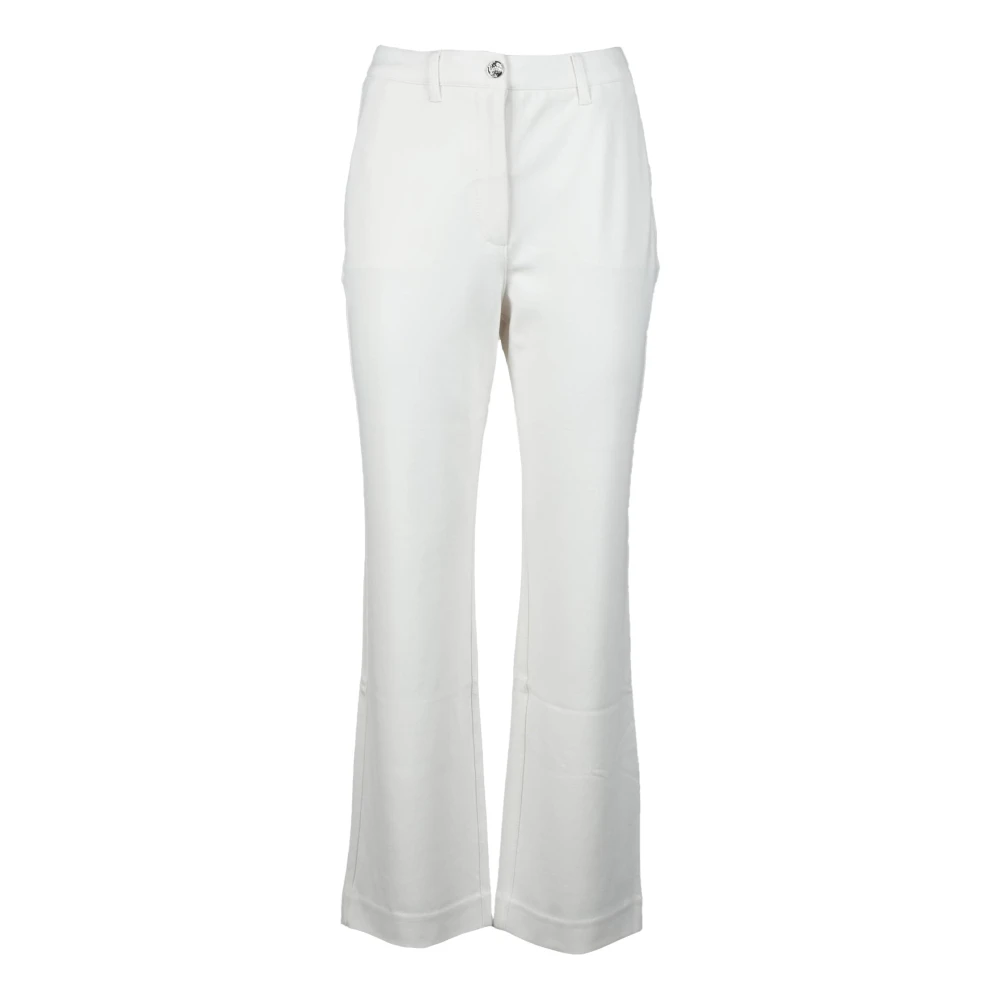 Guess Elegante Viscose Blend Spandex Broek White Dames