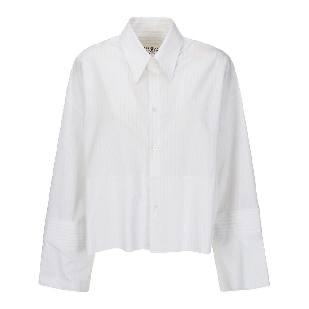 MM6 Maison Margiela Lange mouwen shirt White Dames