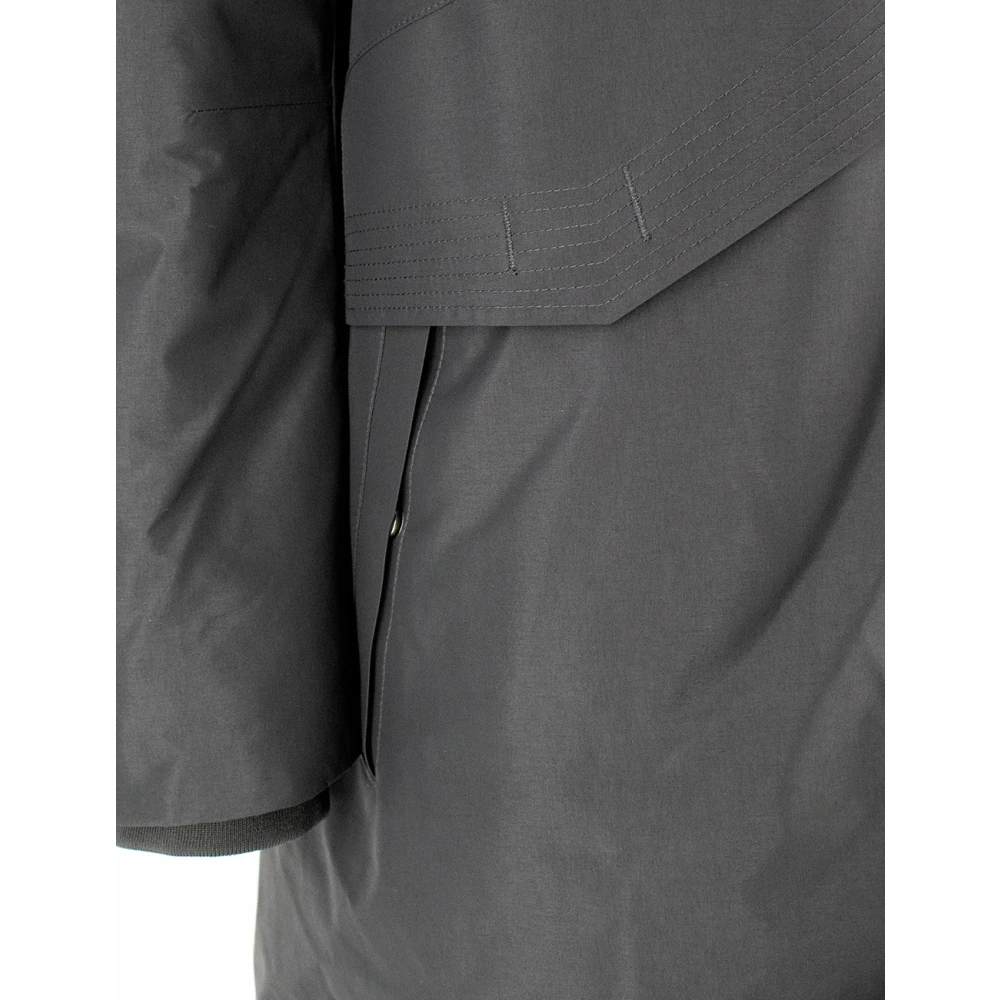 Parajumpers Lange donsjas met capuchon Black Heren