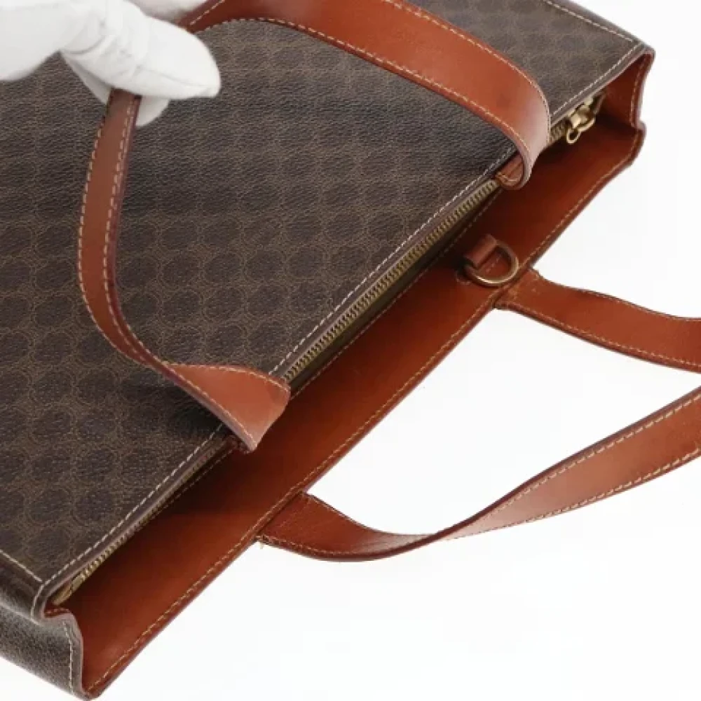 Celine Vintage Pre-owned Leather handbags Brown Dames