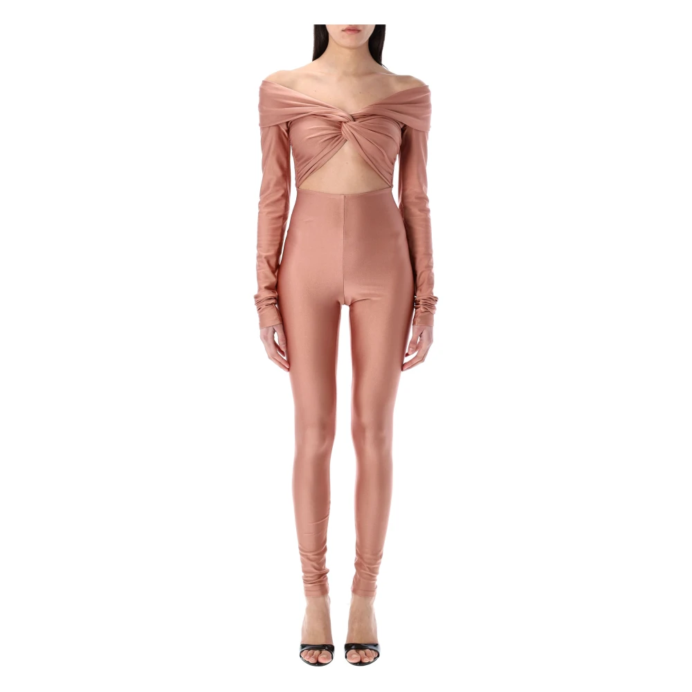 Andamane Stijlvolle Cut-Out Jumpsuit Pink Dames