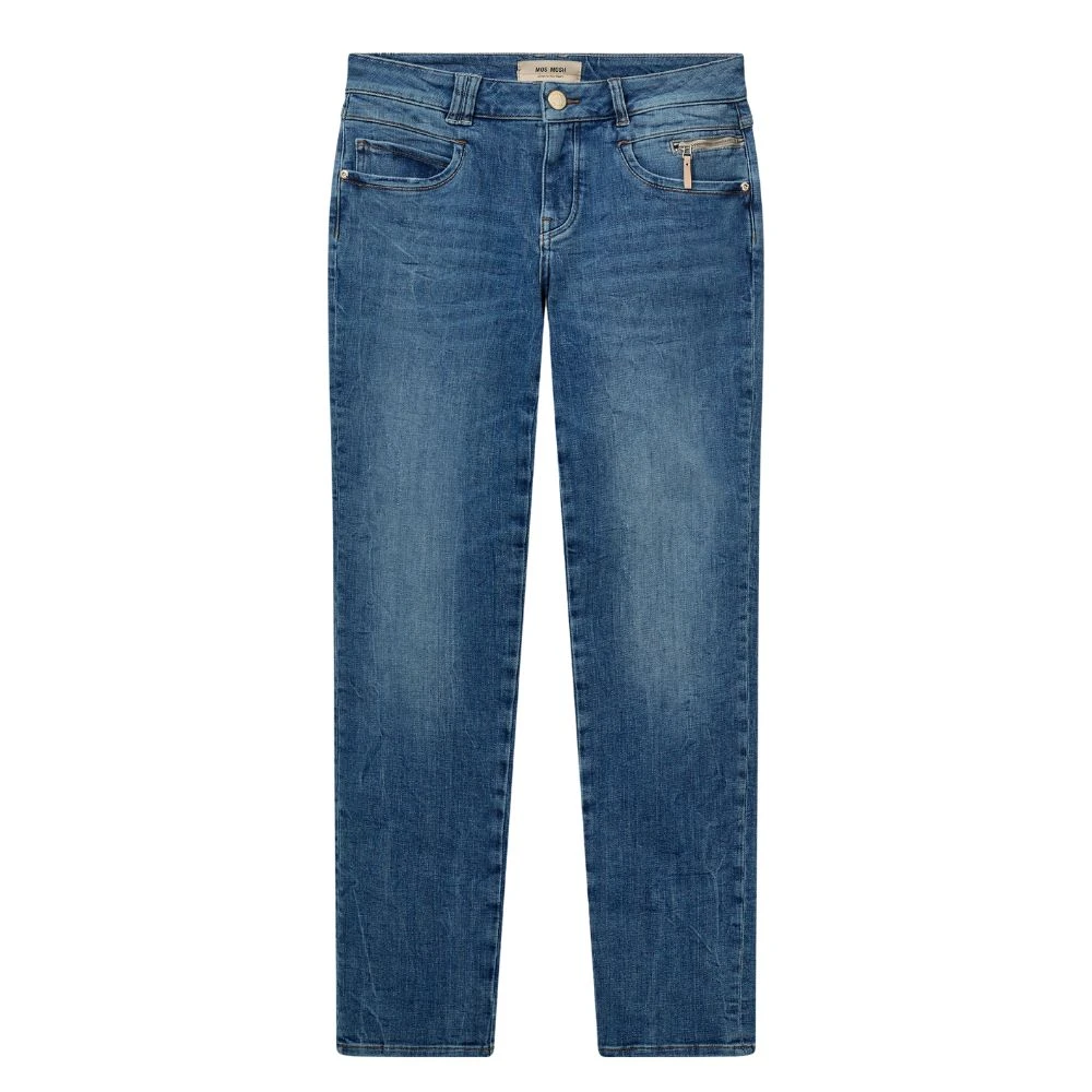 Mos Mosh Women's Blue Straight Fit Jeans, W30, Carla Naomi Jeans