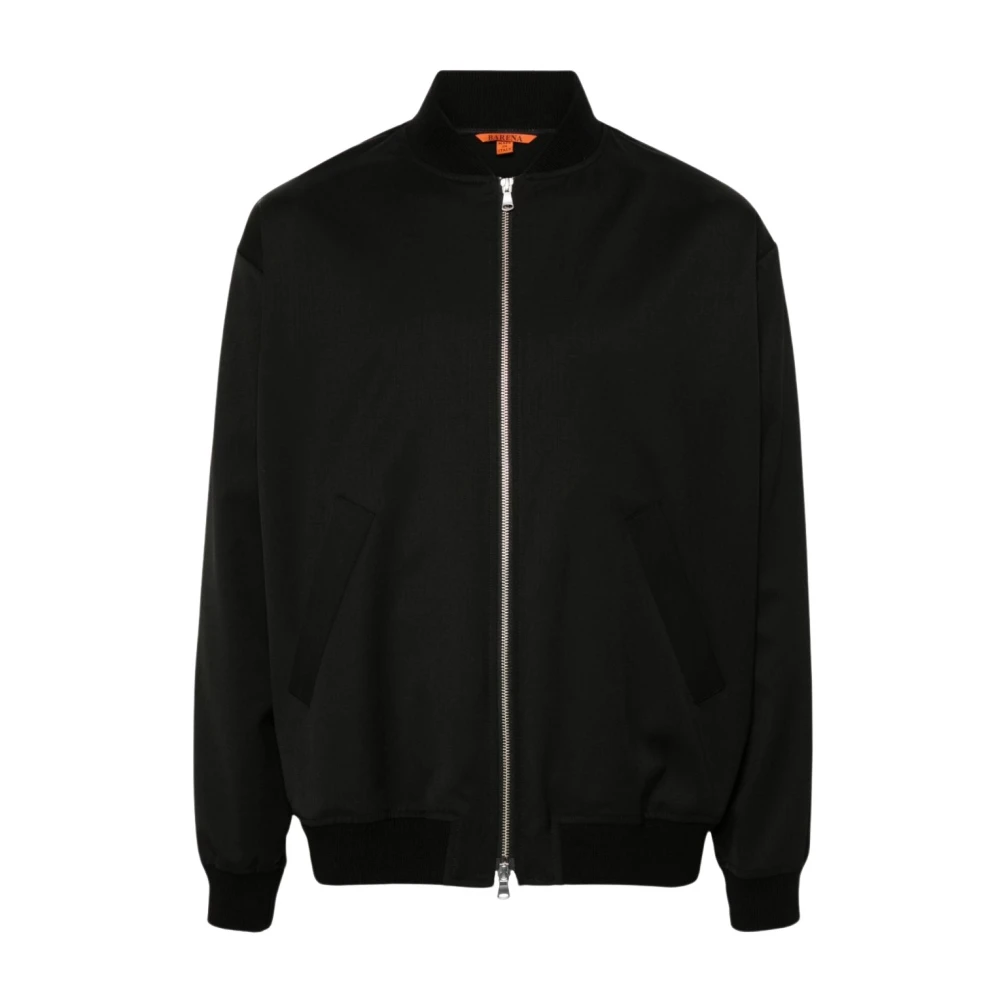 Barena Venezia Zwarte Parka Jas voor Mannen Black Heren