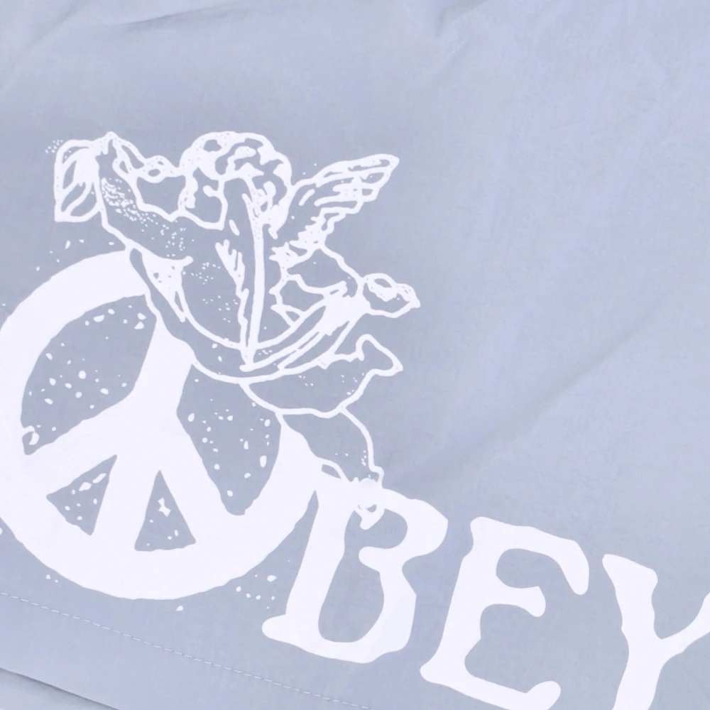 Obey Heren Easy Peace Angel Shorts Blue Heren