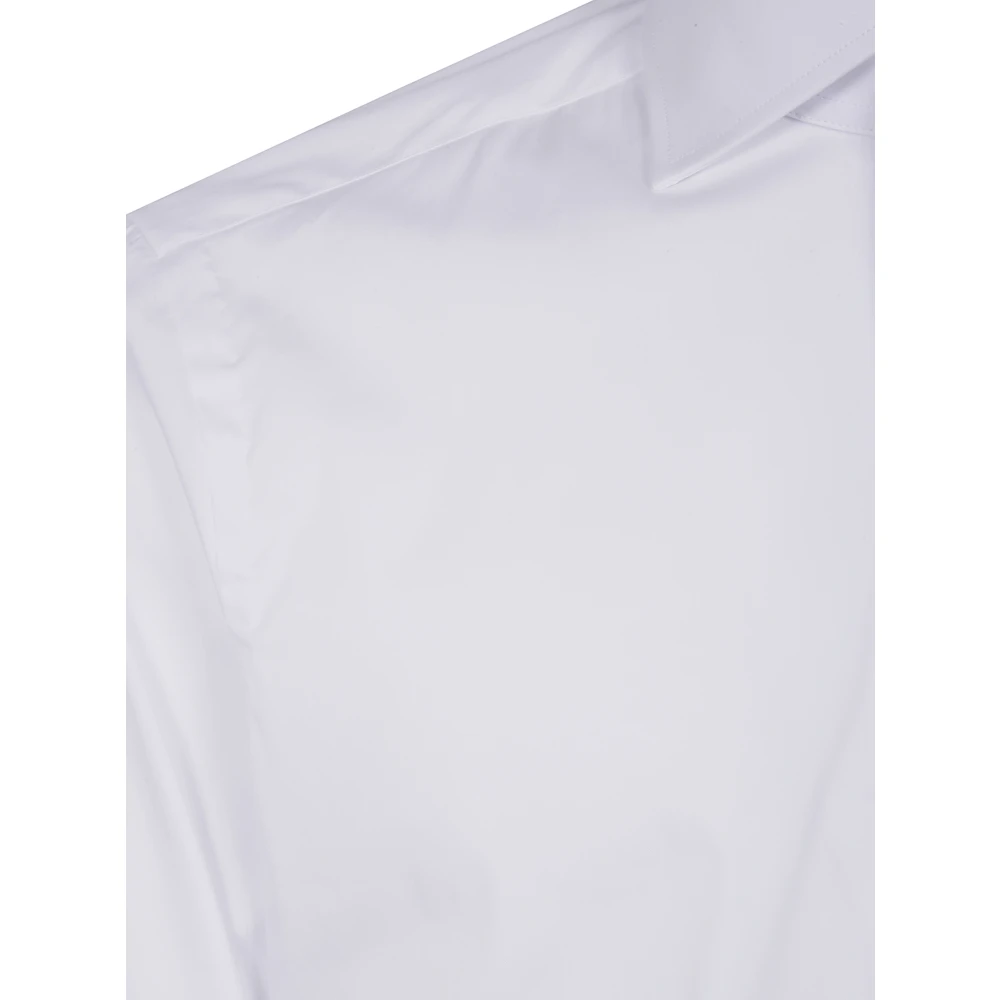Barba Napoli Stretch Overhemd Klassieke Stijl White Heren