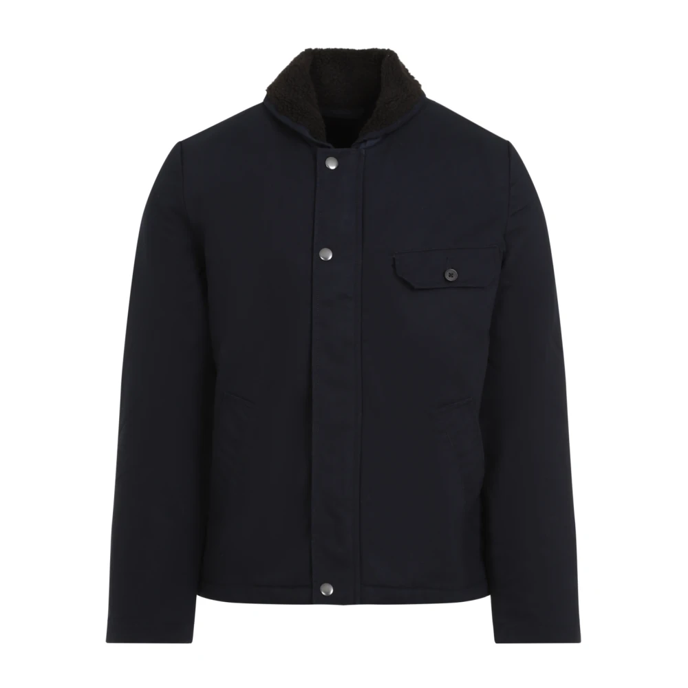 Universal Works Blauwe Jas voor Mannen Aw24 Blue Heren