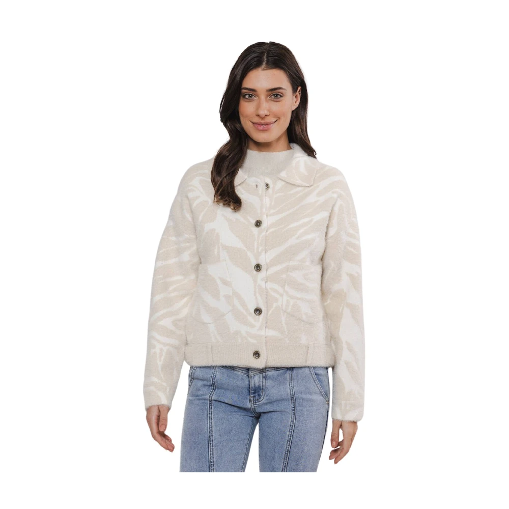 Rino&Pelle Bubbly Boxy Jacket Beige Dames