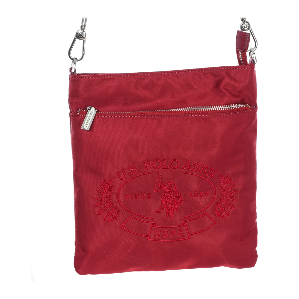 U.s. Polo Assn. Nylon Crossbody Tas met Verstelbare Band Red Dames