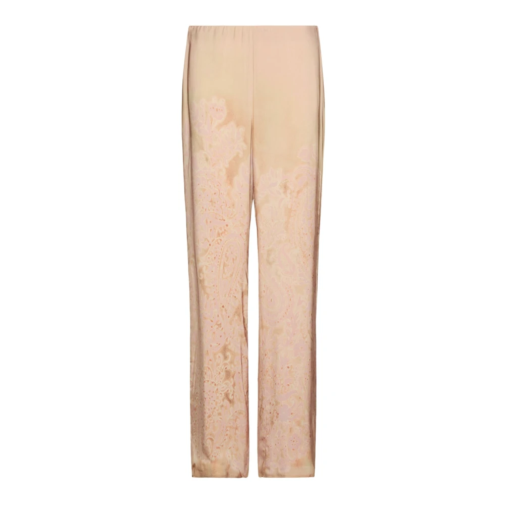 Elena Mirò Women's Brown Pantalone - Wide Trousers - 2XL - Trousers
