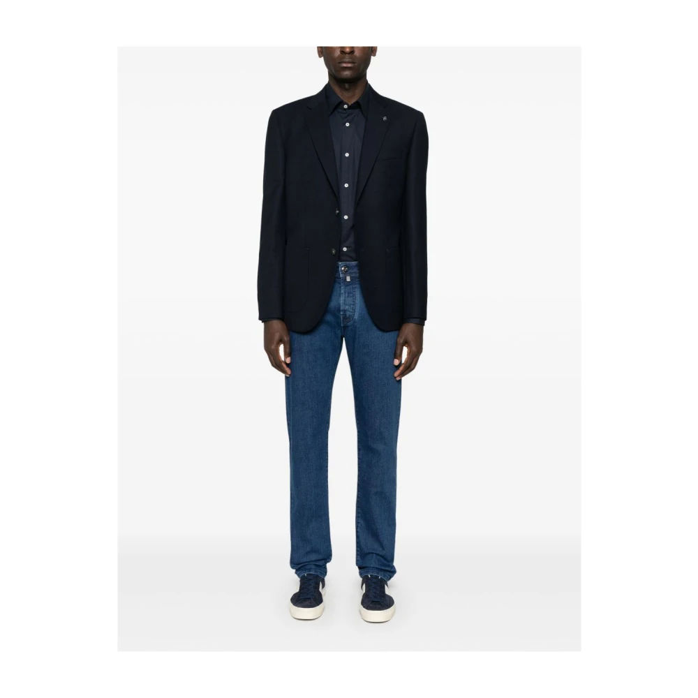 Jacob Cohën Blauwe Jeans voor Mannen Blue Heren