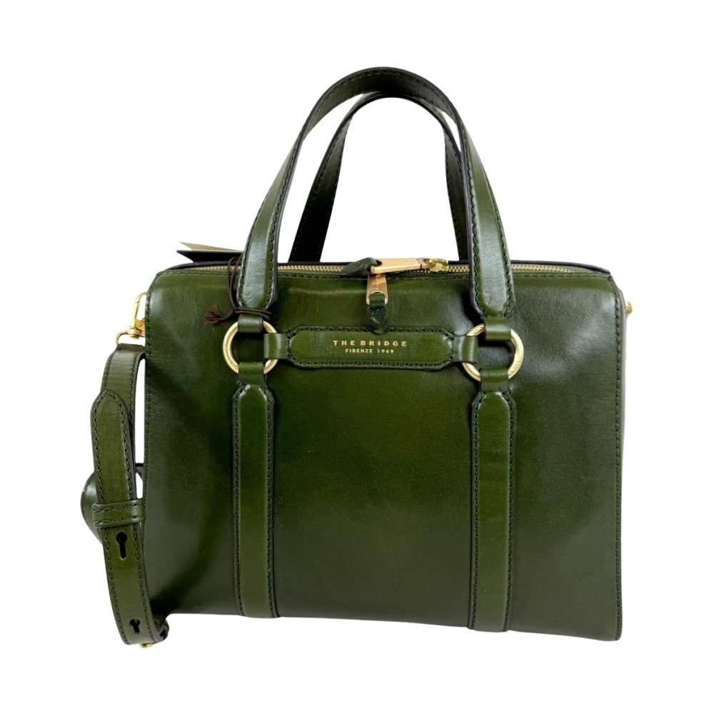 The Bridge Kvinno Grön Väskor Dam, One Size, Läder, Laura Handväska