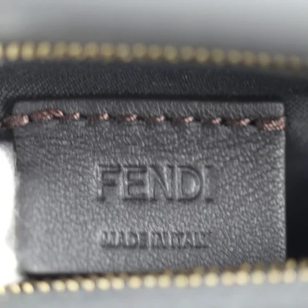 Fendi Vintage Pre-owned Cotton fendi-bags Gray Dames