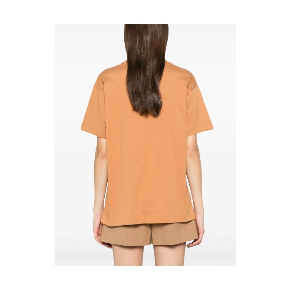 Farm Rio Karamelbruin Logo Print Crew Neck Multicolor Dames