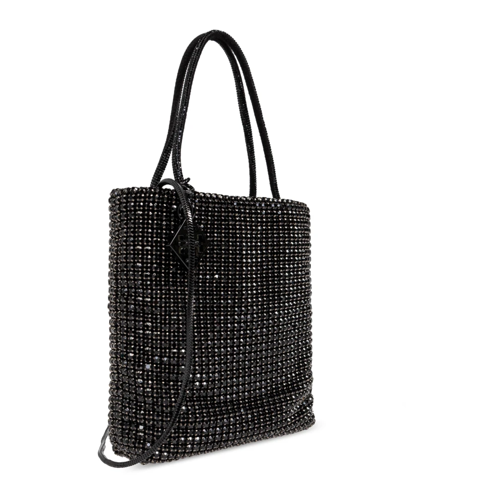 TORY BURCH Schoudertas Night Ow Mini met glinsterende kristallen Black Dames