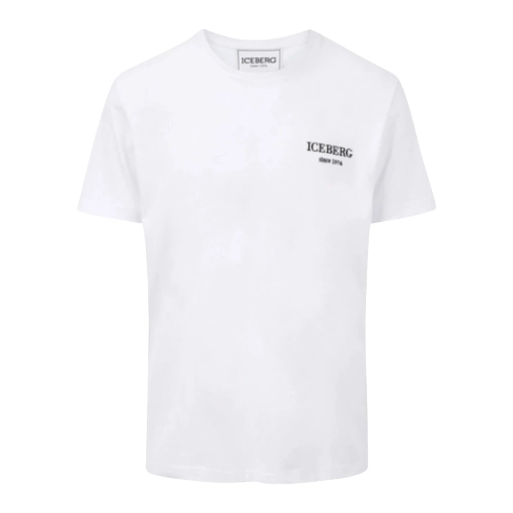 Iceberg Witte T-shirts met 23E I1P White Heren