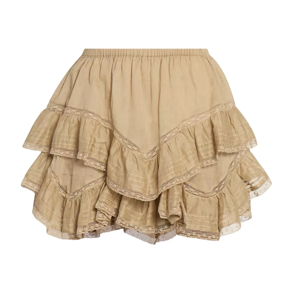 Isabel Marant Étoile Stijlvolle Gisele Shorts voor Vrouwen Beige Dames