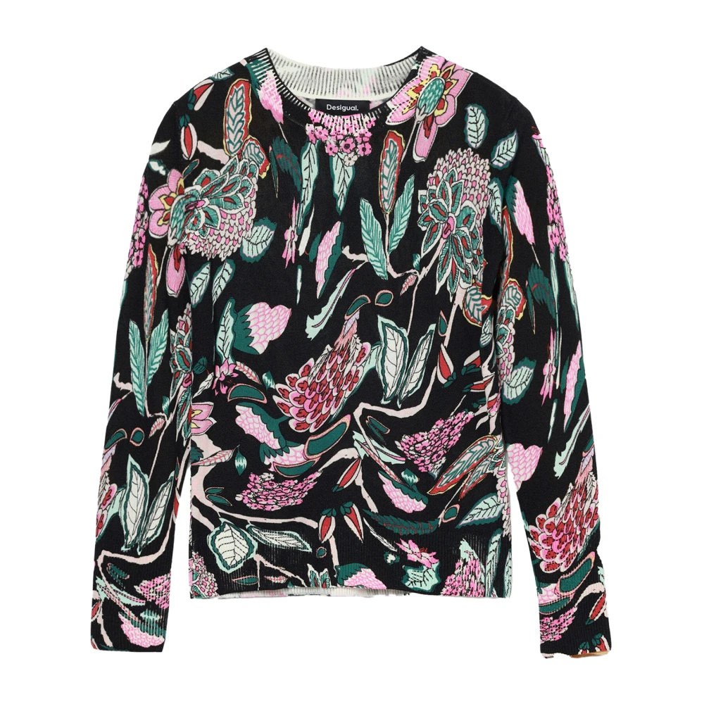 Desigual Damski Multicolor Swetry, Kobieta, Wielobarwność,, E Swetry Na Jesień/Zimę 2XS
