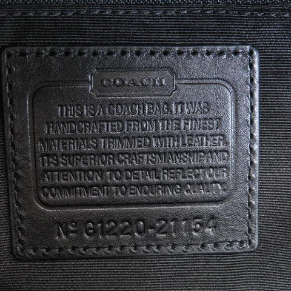 Coach Pre-owned Canvas handbags Black Dames