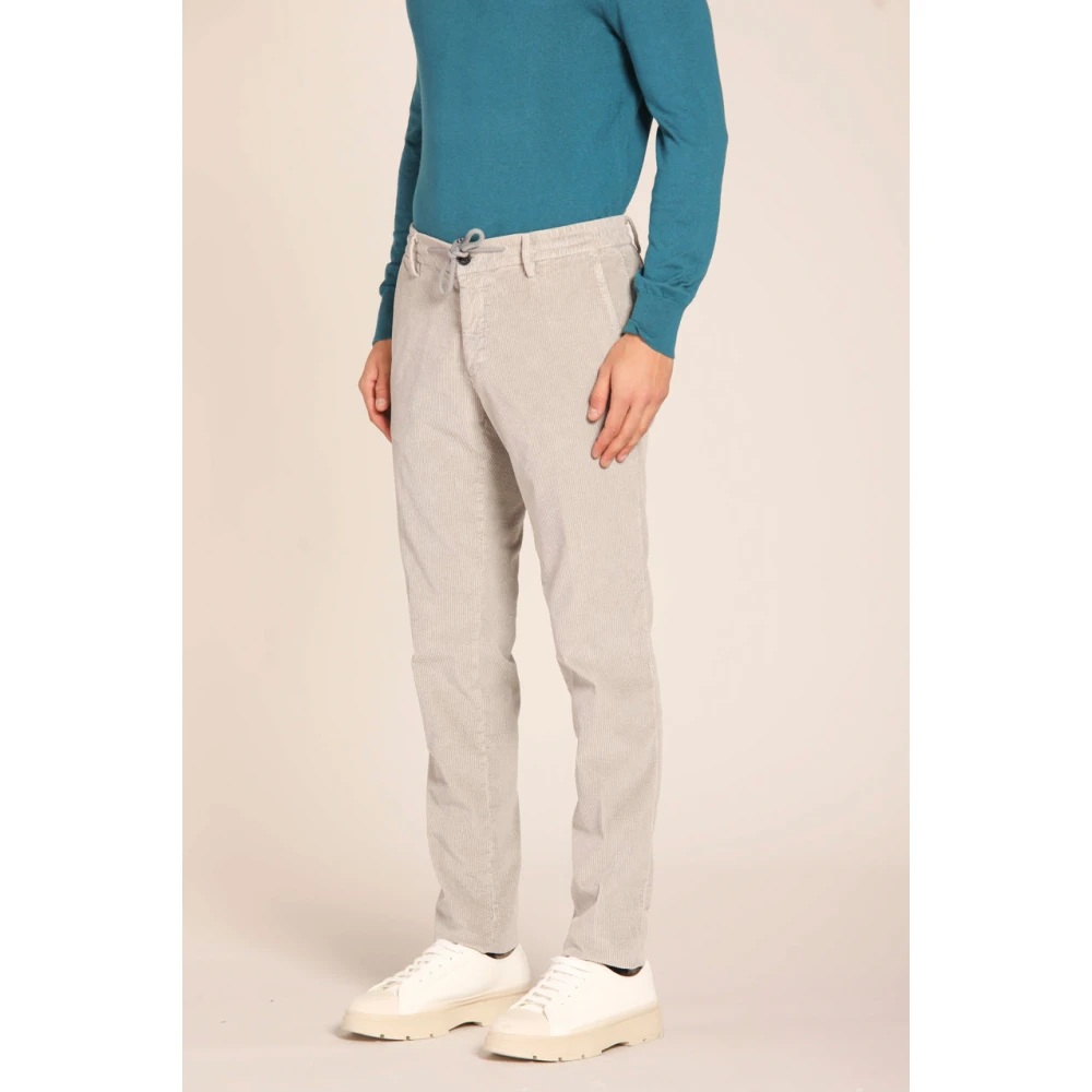 Mason's Fluweel Chino Broek Extra Slim Fit Gray Heren