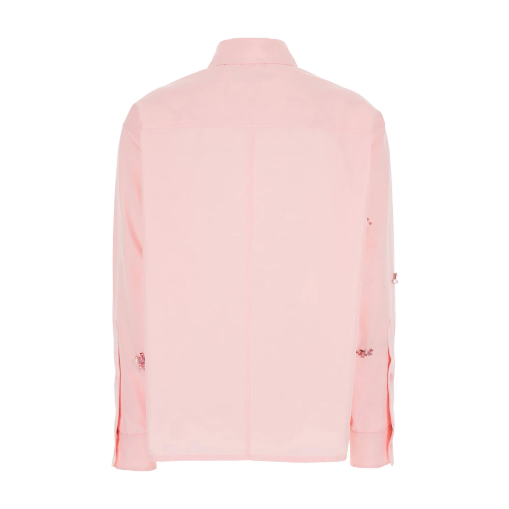 DES Phemmes Roze Katoenen Overhemd met Klassieke Kraag Pink Dames