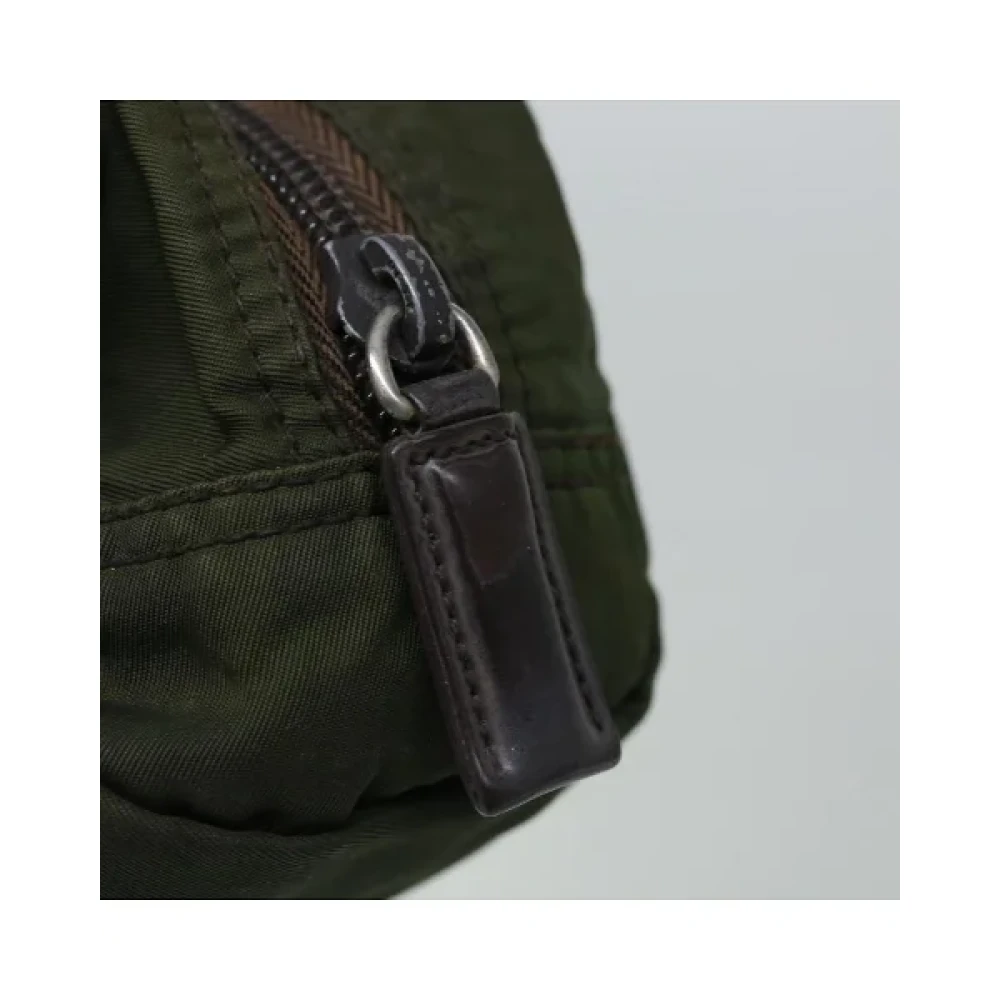 Prada Vintage Pre-owned Nylon prada-bags Green Dames
