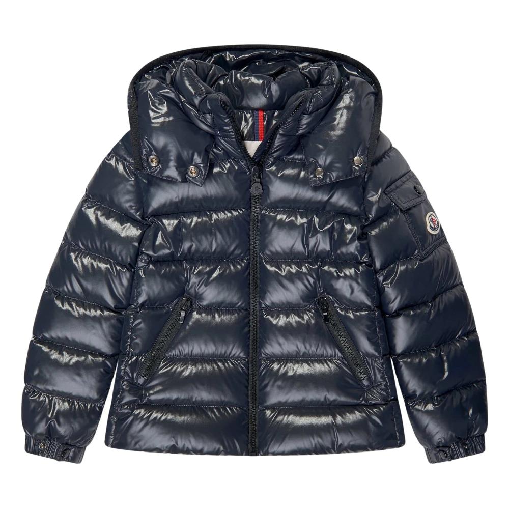 Moncler Women's Blue Navy Puffer Jacket With Logo