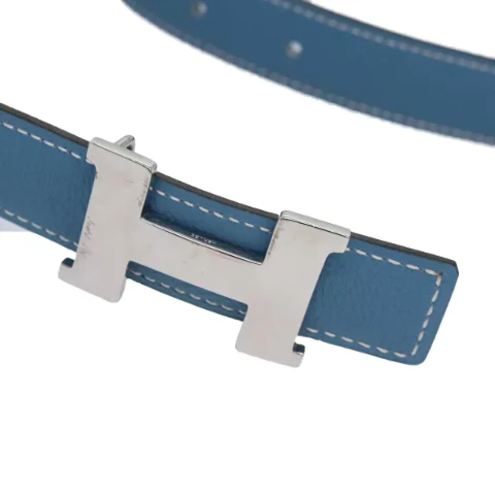 Hermès Vintage Pre-owned Leather belts Blue Dames