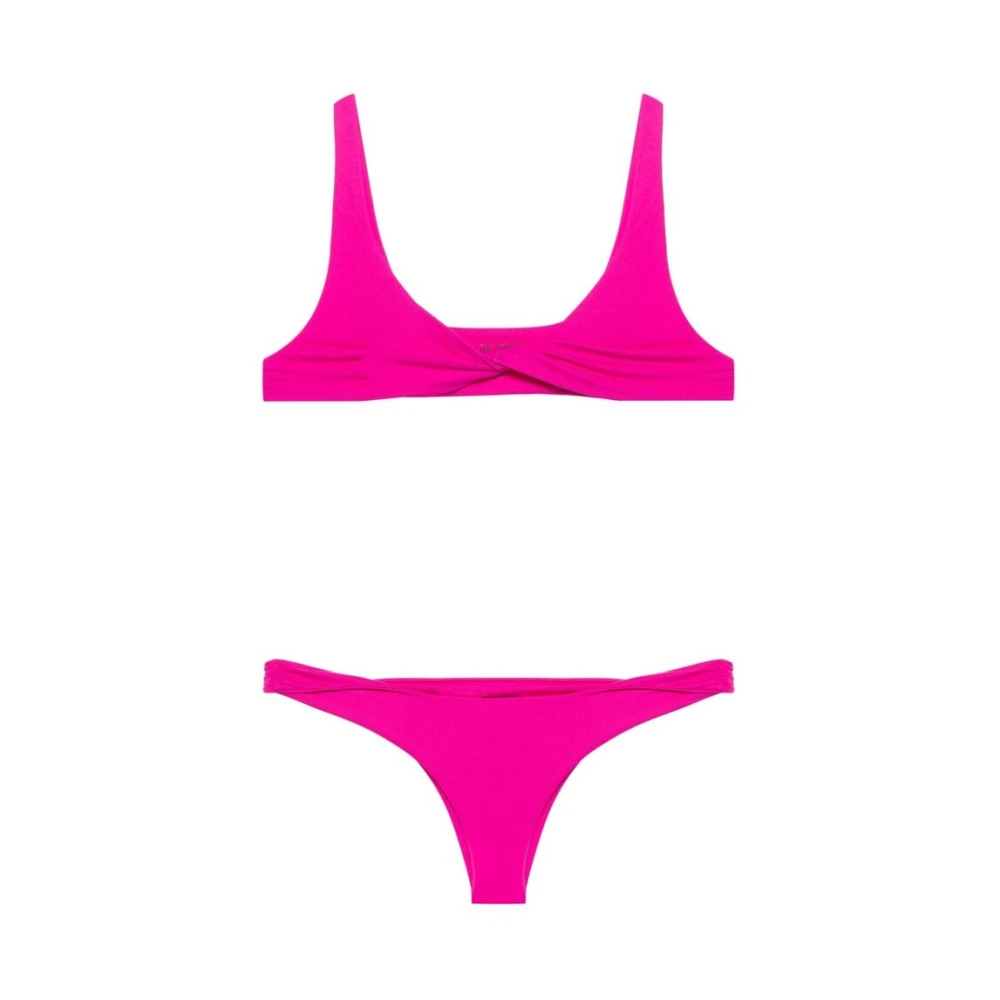 The Attico Fuchsia Roze Beachwear Set Pink Dames