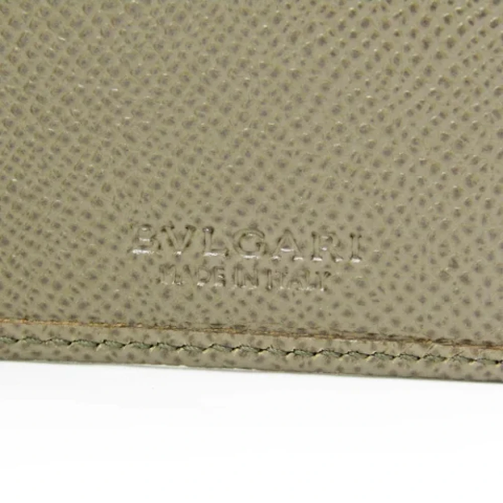 Bvlgari Vintage Pre-owned Leather wallets Brown Dames