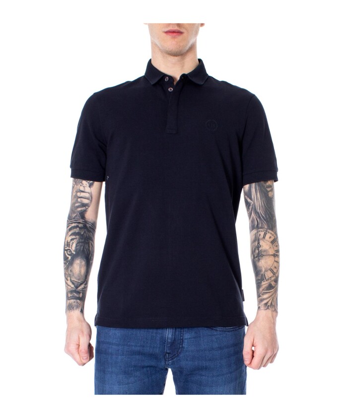 polo-bleu-uni