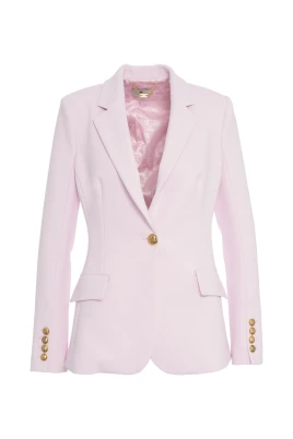 Rosa Blazer med Metalliska Detaljer