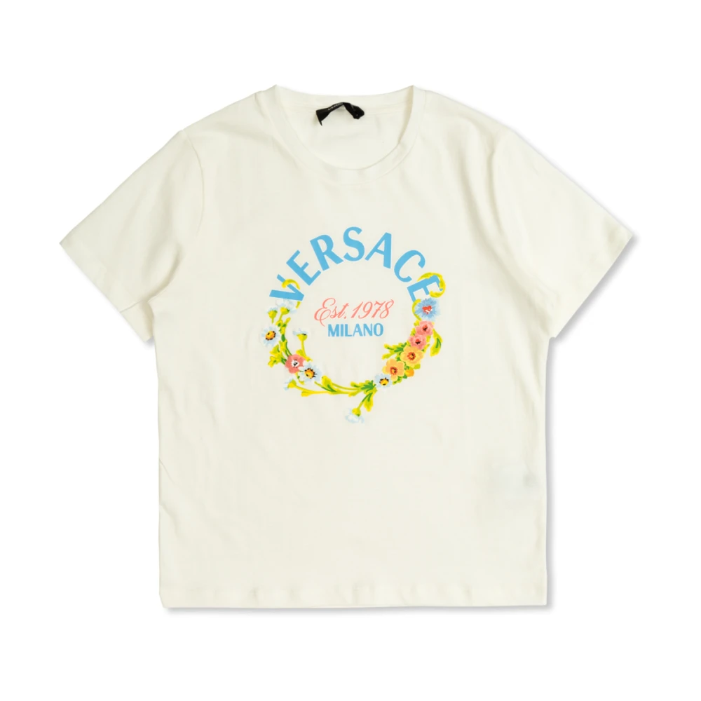 Versace Logo T-tröja White, Unisex